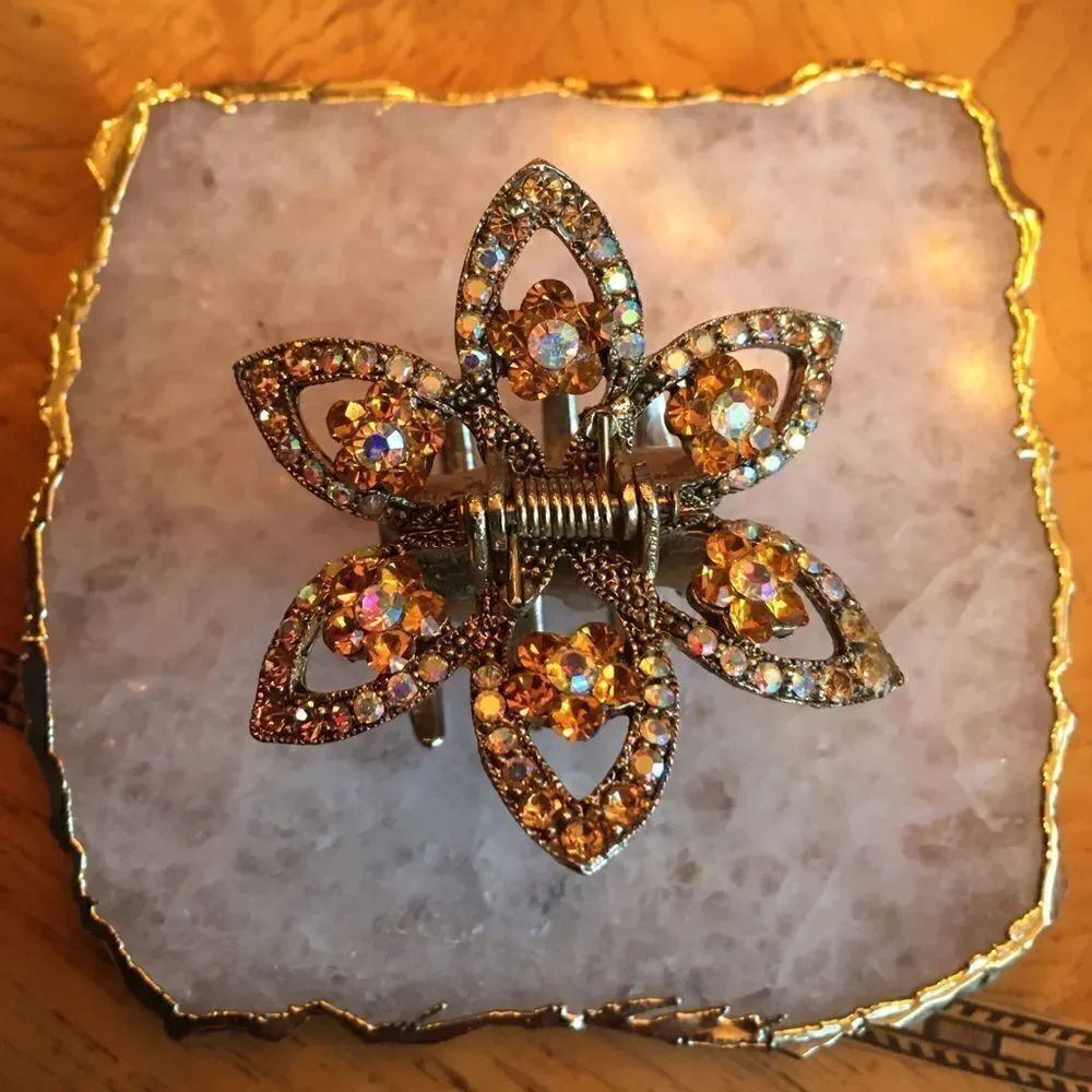 REALLY GORGEOUS Bright Gold Hair Clip!!!